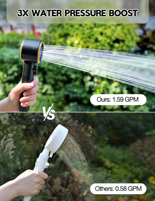Portable Camping Shower for Camping 8000mAh with 3X Stronger Water Flow